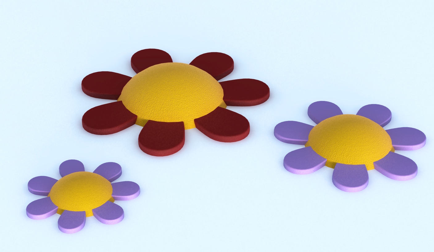 Фигуры из резиновой крошки Цветок